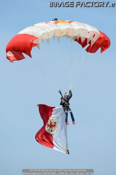 2013-06-29 Zeltweg Airpower 0436 Flag jump of parachutists